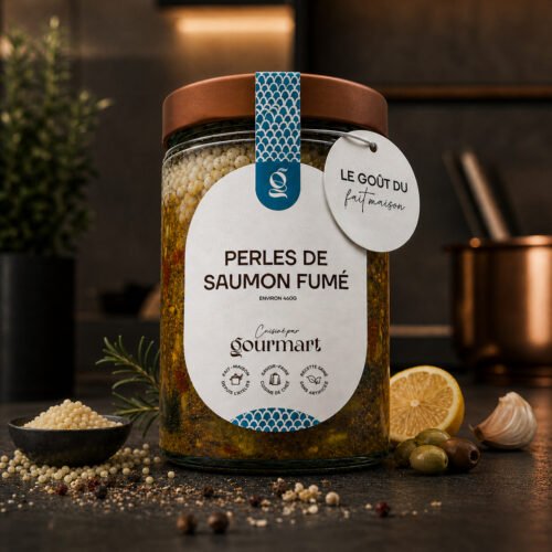Plat préparé de perles de saumon fumé Gourmart
