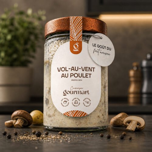 Plat préparé de vol-au-vent au poulet Gourmart