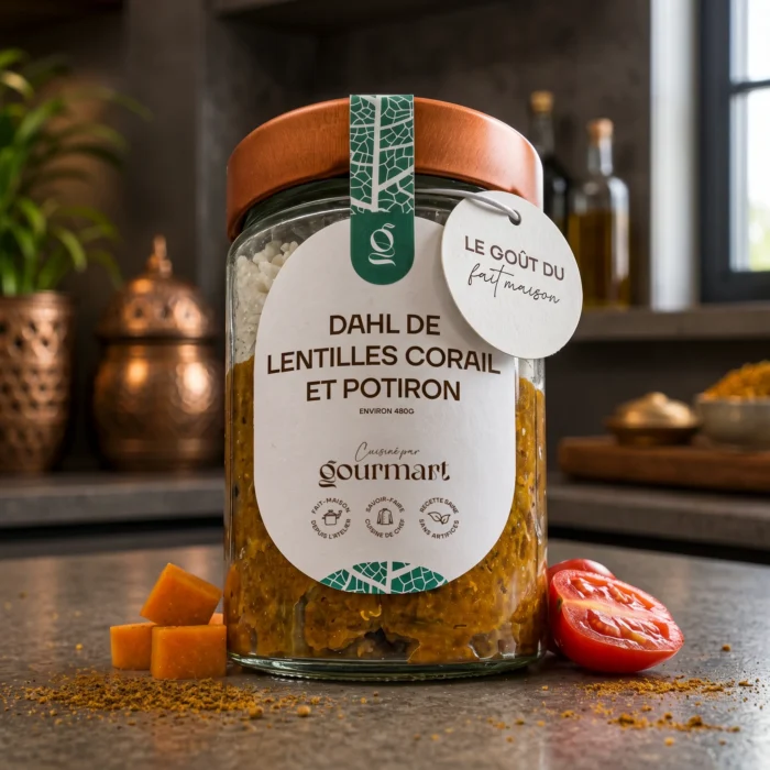 Plat préparé de dahl de lentilles corail et potiron Gourmart