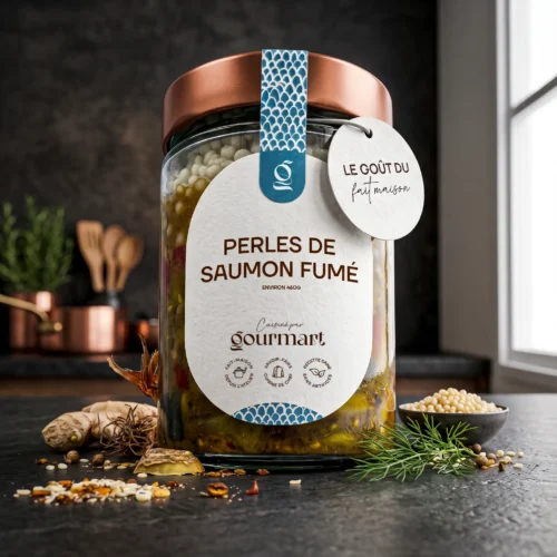 Plat préparé de perles de saumon fumé Gourmart