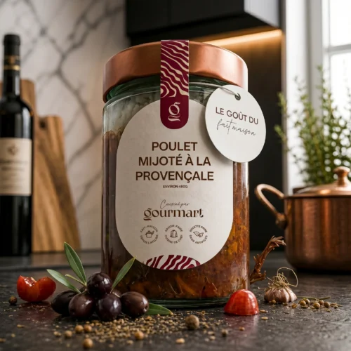 Plat préparé de poulet mijoté à la provençale Gourmart