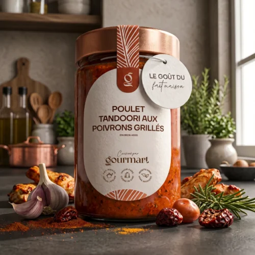 
			Poulet tandoori aux poivrons grillés en bocal			