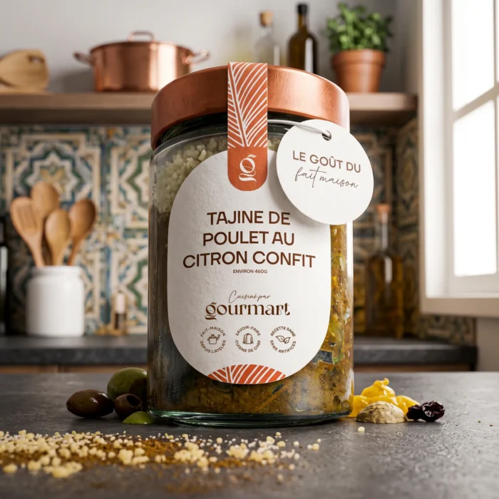 Plat préparé de tajine de poulet au citron confit Gourmart